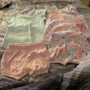 Never worn!!!! Two matching short sets